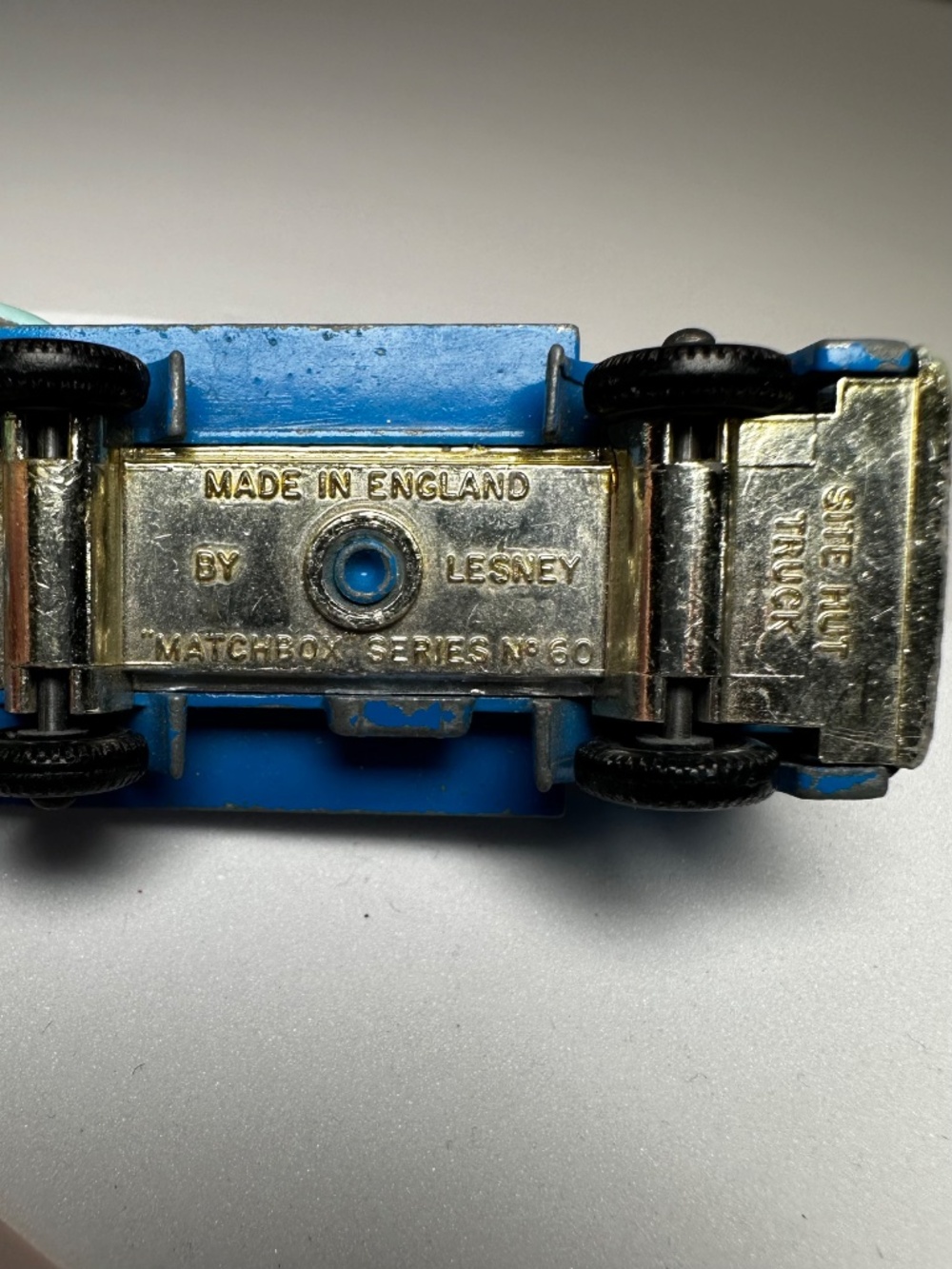 Vintage 1960s Matchbox Lesney No. 60 Site Hut Truck Blue Made in England - Picture 5 of 6